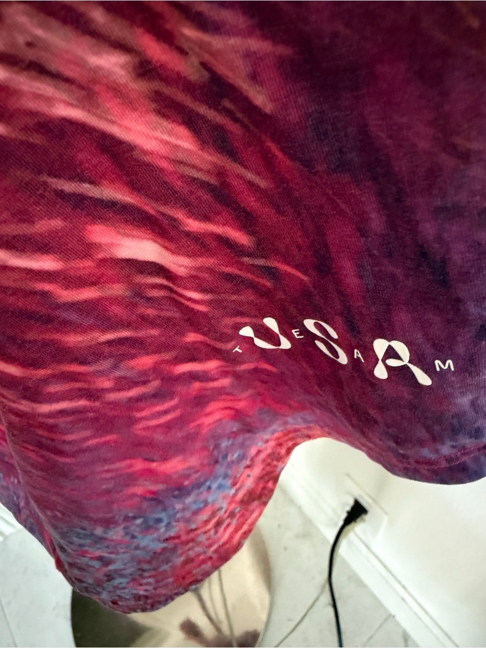 Nike Red and Blue Tie-Dye Sleeveless Athletic Tank with Eagle Graphic - Picture 7 of 7